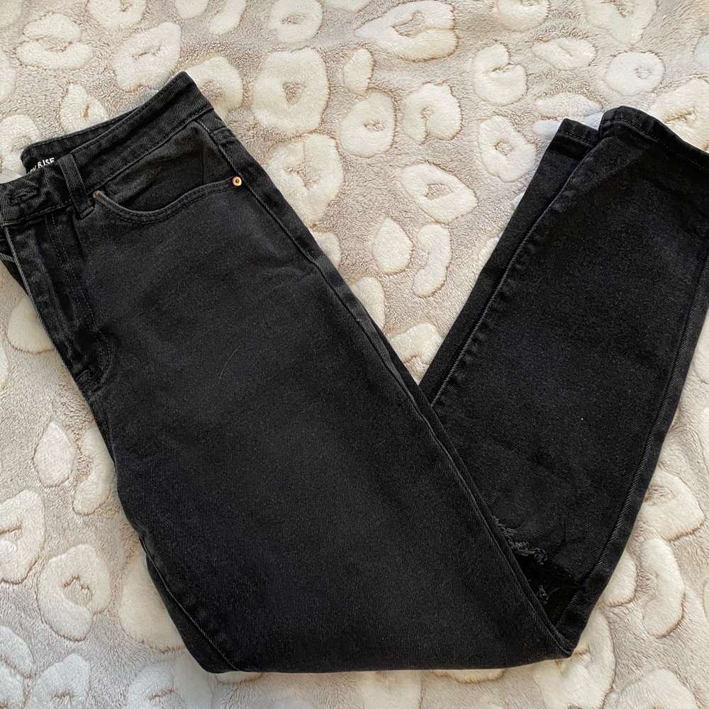 Black No Boundaries Mom Jeans